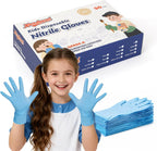 Kids Disposable Gloves, SmalNitrile Gloves for Cleaning, Cooking, Gardening
