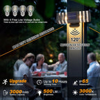 2 Pack Solar Outdoor Wall Lights with Motion Sensor 3-Mode Motion Outdoor Sconces 3000K 500LM Dusk to Dawn Solar Porch Light Fixtures Modern Up Down Exterior Wall Lamp for House Garage Front Door