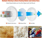 CTT 3.5 Cu. Ft. Clothes Dryer, 1500W Electric Dryers for Clothes, 110V Electric Clothes Dryer with Stainless Steel Drumble for 13.2 lbs. with 4 Automatic Drying Modes (White)