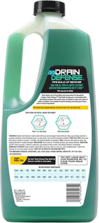 Zep Drain Defense Pipe Build-Up Remover - 64 oz (Case of 4) ZLDC64 - Professional Strength Liquid Pipe Build Up Remover