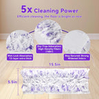 40 Pack Power Mop Pads Refills for Swiffer Power Mop | Heavy-Duty, Disposable Replacement Pads for Floor Cleaning, Multi-Surface & Wood Mopping Pad Refills (Unscented)