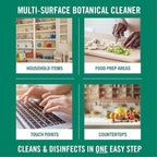 Benefect Botanical Decon 30 Disinfectant Cleaner, 14 oz. Ready-To-Use Spray, Hospital Grade Disinfectant, Kills Over 99.99% of Germs, Safe for Food-Contact Surfaces (Light Lemon & Thyme Scent)