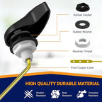 Toilet Handle Replacement (Black Finish, Front Mount)