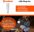 GoodBulb 18 Watt Replacement Horizontal LED Plug-in Light Bulbs | Commercial 12 Watt Hybrid 2 Pin GX23 Base 2700K Soft White | High Output 1100 Lumens | 120° Beam LED PL Light Bulbs | 10 Pack