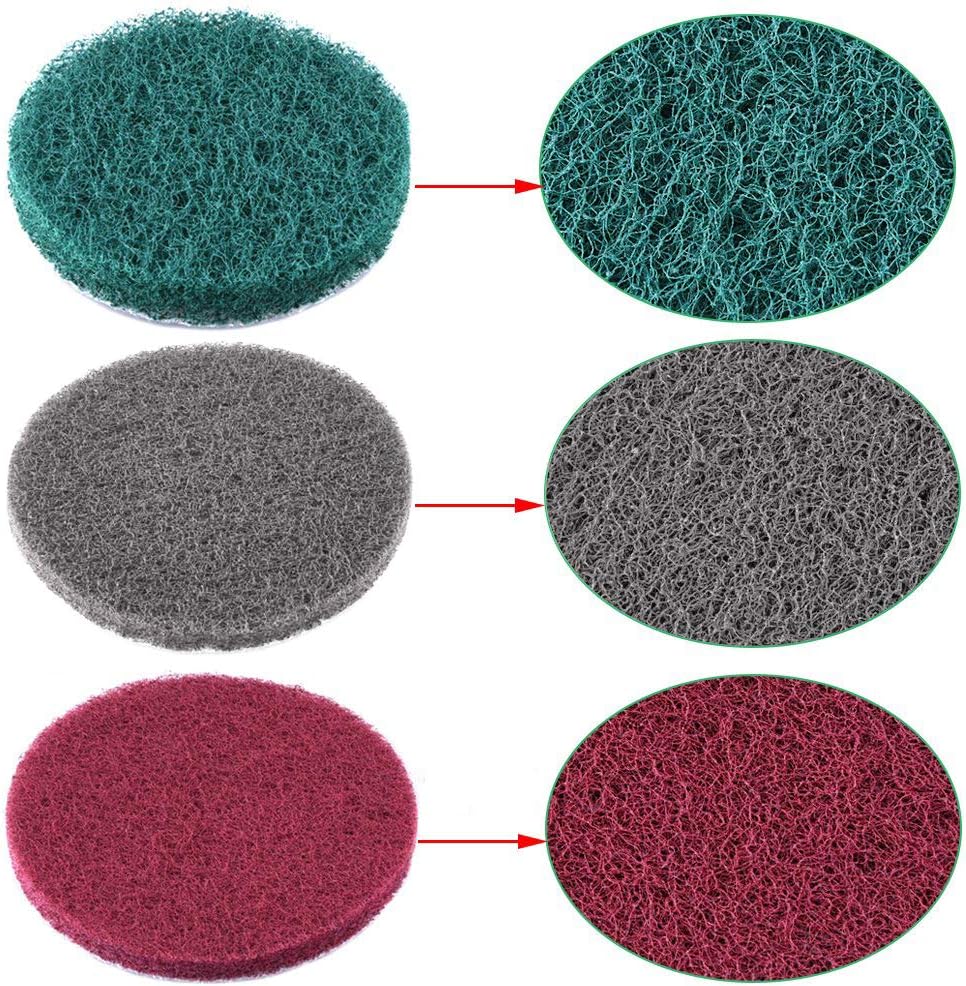 Power Scrubber Pads Drill Attachment, GOH DODD 26 Pieces 4 Inch Headlight Restoration Kit Drill Brush Scouring Cleaning Pads for Kitchen, Bathroom, Grout, Carpet, Shower, Tub, Grill,Tile, Sanding