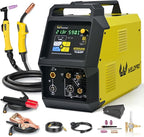 Weldpro Multi-Process Welder Dual Voltage 110V/220V AC/DC, MIG/Flux Core/Stick/High-Frequency TIG with Pulse & Aluminum Balance/Frequency Control Welding Machine Omni 210