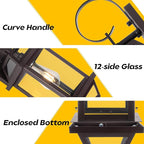 Large Industrial Porch Light -18" Bronze Outdoor Porch Lights 2-Pack, Exterior Wall Sconces Brown Sealed Bottom, Outdoor Lantern Outside Sconces for Exterior House ETL Listed