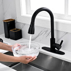 Faucet Cover Plate, Stainless Steel Deck Plate for Kitchen Sink Faucet Single Hole or Bathroom Faucet 1-3 Hole Faucet Hole Cover Round 10 Inch (Matte Black)