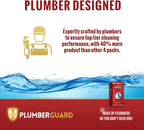 Toilet Tablets 4 Pack | Bleach & Chlorine Free, Dual-action Whitening with 1% Hydrogen Peroxide | Plumbers' Choice | Automatic Toilet Bowl Cleaner Tablets | Long-lasting Cleaning Supplies