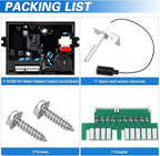 LOCOPOW 91365 93305 RV Water Heater Control Circuit Board Part for Atwood Water Heaters GCH6A-10E GC6AA-10E WH-6GA WH-10GEA Replace 91226 93305, 93851, AT93851 With Igniter Spark & Sensor Electrode