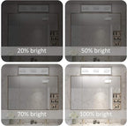 Ralbay Dimmable LED Vanity Light Modern 3 Light Acrylic Stainless Steel for Bathroom Vanity Lighting Fixtures