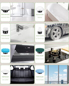 Electric Spin Scrubber with 8 Brush Heads, Extension Handle and 2 Speeds for Beginner, Teens.White-o1.