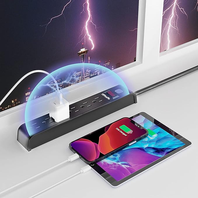 Power Strip, Multi-Outlet Surge Protector (4 FT)