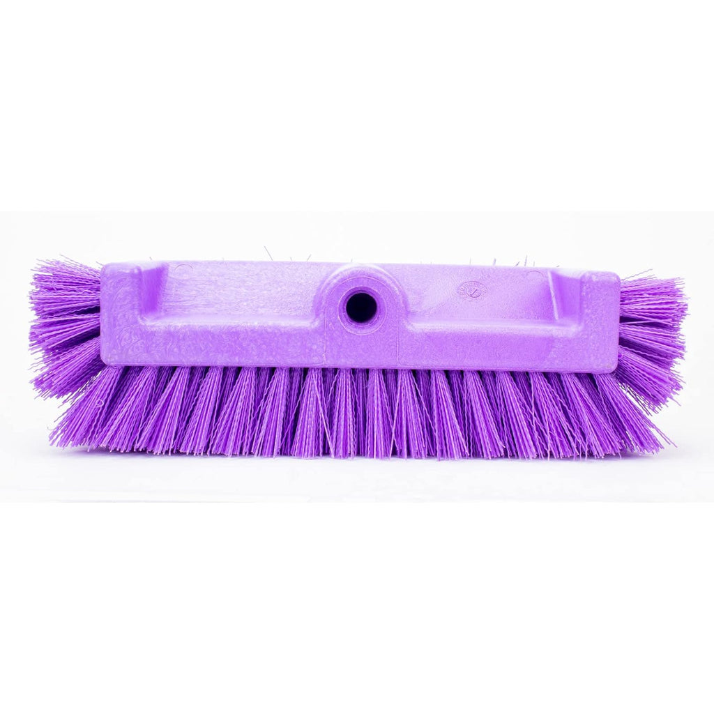 SPARTA Multi-Level Tile Scrub Brush 12" Wide Brush Head, Heavy-Duty Tile Cleaning Brush with End Bristles for Commercial Tiles, Tubs and Floor, Plastic, 12 Inches, Purple, (Pack of 12)