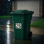 10 Sheets Reflective Vinyl Mailbox Number Stickers,Self-Adhesive Address Labels for Cars, House Doors, Windows & Metal Mailboxes (Black, 3 inch)