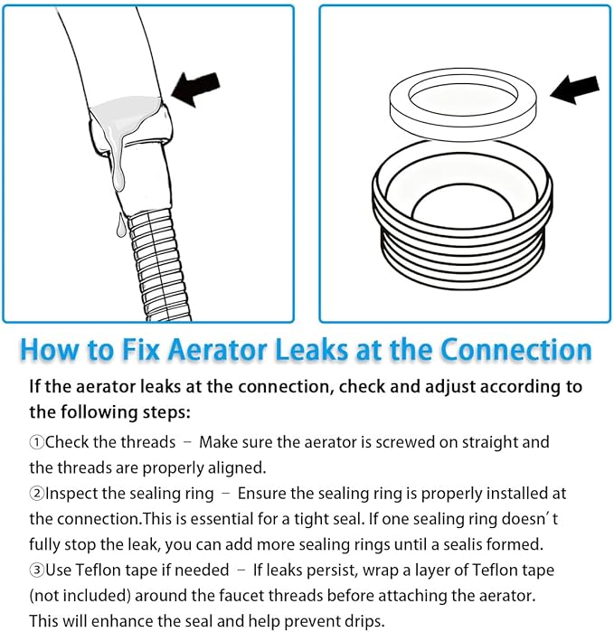 Kitchen Faucet Sprayer Attachment, Movable Faucet Extender for Kitchen Sink, 360° Rotatable Sink Faucet Head Anti-Splash Tap Booster Shower and Water Saving Faucet for Kitchen