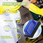 5 Pack Electric Cleaning Brush Pad Kitchen Bathroom Household Cleaning Pad Swimming Pool Wall Cleaning Brush Heavy Duty Griddle Scrubber Scouring Pad and 1 Pack Handle kit(Black)