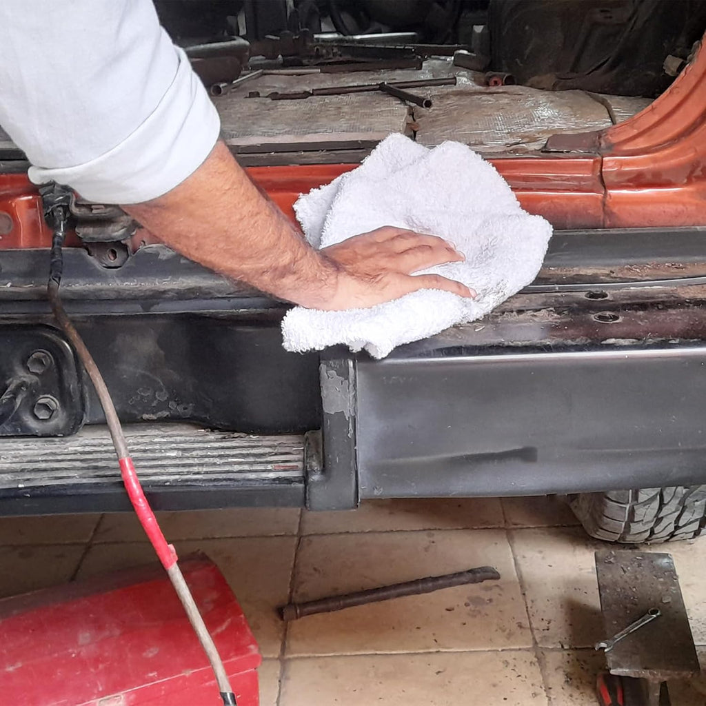 Premium White Terry Cloth Rags (5 lbs.Bag) Super Absorbent Cotton Towel Cleaning Rags for Garage, Industrial Use & Housekeeping