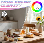 Candelabra Light Bulbs, 6W Equivalent to 60 watt,E12 LED Bulb Non-Dimmable 2700K Soft White, B10 LED Candle Bulbs, Chandelier Light Bulbs, 90+CRI, 600LM, Cear Glass, 24 Pack