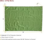 Mytee Products 12' x 16' Green Canvas Tarp 12oz Heavy Duty Water Resistant