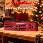 SEDY 7-Piece 12" Magnetic Tool Holder Storage Organizer, Garage Wall Mount Rack Organization Strip Power Magnet Organizers Mounted Workbench Board Slatwall Van Hanger