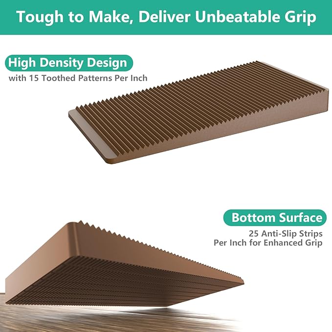 Furniture Leveler 24pcs Kit Size Variety | Multi-Purpose Rubber Shim for Leveling Feet Stable | Anti-Wobble Pad for Uneven Table, Dresser Leg, Toliet and More Furniture | Prevent from Wobbling