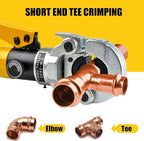 Hydraulic Copper Tube Crimping Tool,Copper Pipe Fittings Crimping and Plumbing Tool with Crimping Dies Jaw 1/2", 3/4", 1"