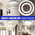 FC8T9/CW 22W and FC12T9/CW 32W Cool White Set, 8 inch T9 22 Watts Circular Light Bulbs, 12 inch 32 Watts Circline Fluorescent Bulb Round Ring Bulb CRI 80, G10q Prong