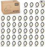 48 Pack Black 6 Inch Led Recessed Lights with Night Light, Canless Ultra Thin Wafer Soffit Recessed Lighting Downlight, Dimmable & 5 Color Temperature Selectable, 12W, ETL