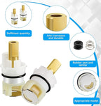 Honoson 4 Pack RP25513 Faucet Stem Replacement for Faucet Repair Kit with RP24096 Cartridge RP4993 Seat and Spring for Kitchen Home Cartridge Replacement