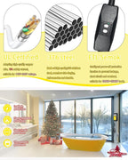 1800W Pool Heater - Bathtub Water Heater for Hot Tub - Submersible Baptistry Heaters for Baptismal Stock Tank Pool, Portable Immersion Water Heaters for Inflatable Pool Heaters for Above Ground Pool