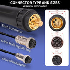 Reboot MIG Welder Spool Gun 13ft LBT150,150Amp MIG Aluminum Welding Torch Works for RBM2500 PRO only