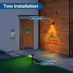 Solar Spot Lights Outdoor, Solar Lights Outdoor Waterproof IP65, 4 Lighting Modes Solar Powered Spotlights Yard Garden Landscape Pathway Solar Security Lights for Outside (Warm White, 6 Pack)