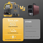 TOOLIOM 200A MIG Welder 4 in 1 MIG/Flux MIG/Lift TIG/Stick Welder 110/220V Dual Voltage Aluminum Welding Machine Spool Gun Compatible