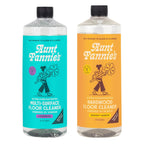 Aunt Fannie's Bundle: Floor Cleaner Vinegar Wash (Lavender) + Hardwood Floor Cleaner (Lemon)
