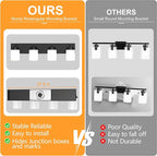 IZORRO Bathroom Vanity Light Fixture, 4-Light 27.5 Inch Matte Black Bathroom Light Fixtures Over Mirror, with White Glass Shade, Modern Farmhouse Vanity Lights, Rustic Restroom Lighting Fixtures