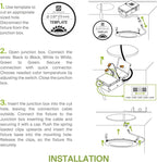 ASD 6 Pack 3 Inch LED Recessed Light 6W, 5 CCT 2700K-5000K CRI90+, IC Rated Ultra Thin Dimmable Ceiling Lights with J Box, Canless Wafer Downlight, Round Slim Panel Lighting, UL Energy Star, Black