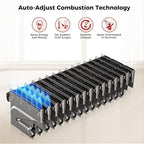 CAMPLUX Climatech 7 Tankless Water Heater Gas Indoor 6.86 GPM, 170,000 BTU On Demand Instant Tankless Hot Water Heater Natural Gas, Indoor Installation, White, CA686W, Real Parameters, No False