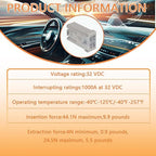 15A 32V Mini Slotted Automotive MCASE Shaped Cartridge Fuse Kit(Pack of 10pcs,15A)