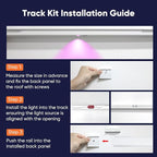 APPECK 50ft Track Kit for Permanent Outdoor Lights Pro C5106, 13pcs Aluminum Channel for RGBCW Dual Lens Smart Eaves Lights, White