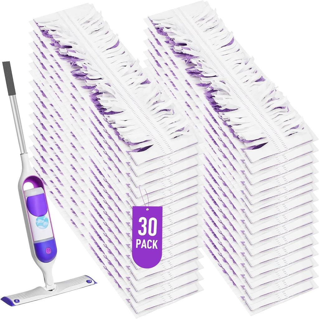 30 Pack Swiffer Power Mop Refills - Disposable Mop Pads for Swiffer Power Mop, Super Absorbent Wet Pads Refill for Deep Cleaning Hardwood, Tile, and Laminate Floors