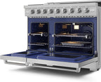 Gordon Ramsay by THOR Kitchen 48 Inch Professional Liquid Propane Range with Tilt Panel Touch Control in Stainless Steel