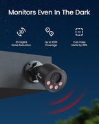 Loocam 4K Security Camera System 8CH H.265+NVR with 2TB HDD, 8pcs 8MP Wired PoE Camera System AI Human Vehicle Detection, Outdoor Indoor Home Camera System with Audio, Night Vision, 24/7 Recording