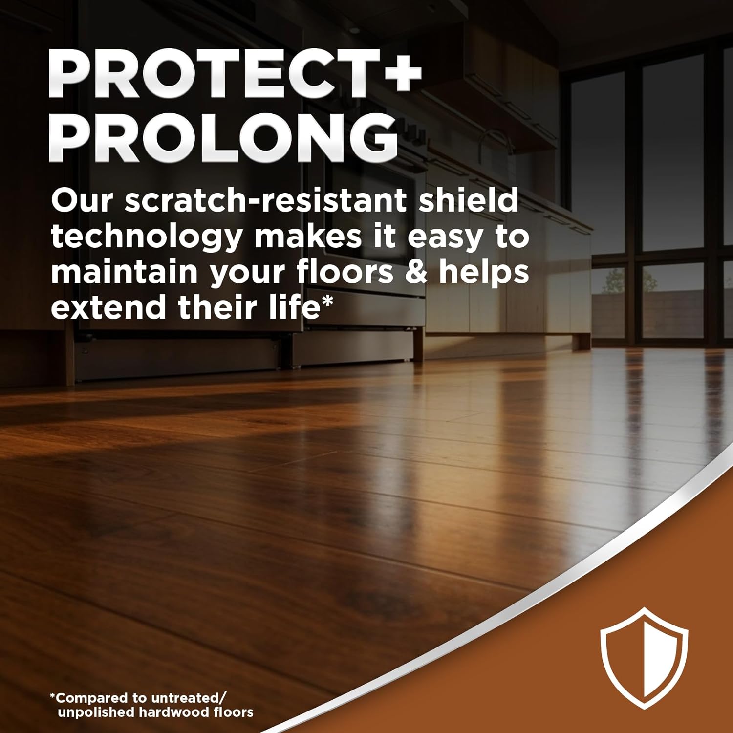 Weiman Hardwood Floor Cleaner and Polish - Cleans Vinyl Tile, Solid, Laminate, Natural Shine, No Residue, Removes Scratches, Leaves Protective Layer, 1 Gallon Mop Soap & 32 Oz Restorer