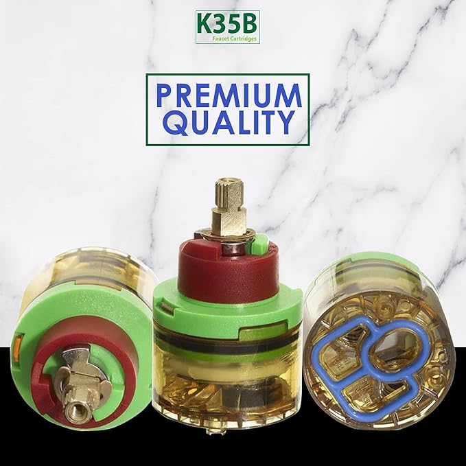 HC180 Shower/Bath Faucet Cartridge - Ceramic Shower Single Lever Cartridge Replacement - Kit For Knob Replacement, Shower Valve Repair, Plumbing & Improvement Bathroom Sink Faucets & Parts - 40mm