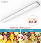 Under Cabinet Lighting Motion Sensor Hardwired, 32 Inch 16W Dimmable, 5 CCT 2700/3000/3500/4000/5000K, Eyes Care Design Linkable Under Counter Lights for Kitchen, Sink, ETL Listed, White