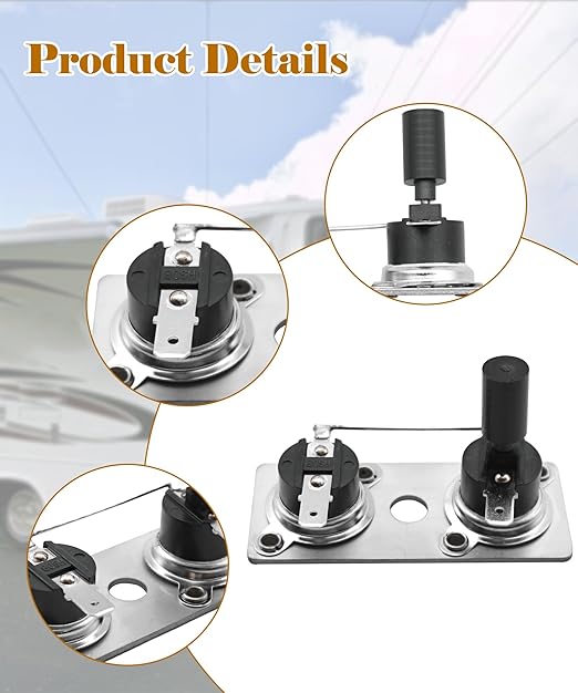 2-Pack RV Water Heater Thermostat Switch Compatible with Suburban 232306,RV Water Heater Parts 120V T-Stat/Limi SW6DE SW10DE SW12DE