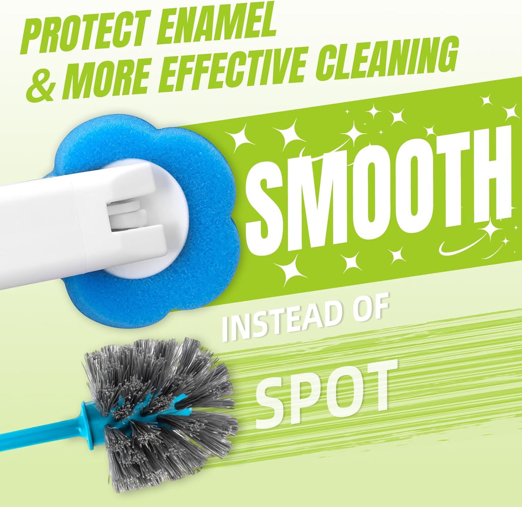 KOKL Disposable Toilet Bowl Wand Refills, Toilet Refill Pads, Disposable Toilet Brush Heads for Bathroom Cleaning, 48 Count