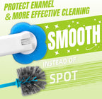 KOKL Disposable Toilet Brush, Toilte Wand Kit, Toilet Brush and Holder with 12 Refills, Toilet Bowl Brush, Toilet Bowl Cleaning Wands, Toilet Cleaning System for Bathroom Maintenance