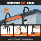 Telescopiing Ladder 12.5ft Extendable Extension Folding Non-Slip Ladder for Multi-Purpose Household